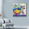 Trademark Fine Art Vicki Mcardle Art 'Blue Hydrangeas Flowers' Canvas Art, 18x18 ALI42388-C1818GG